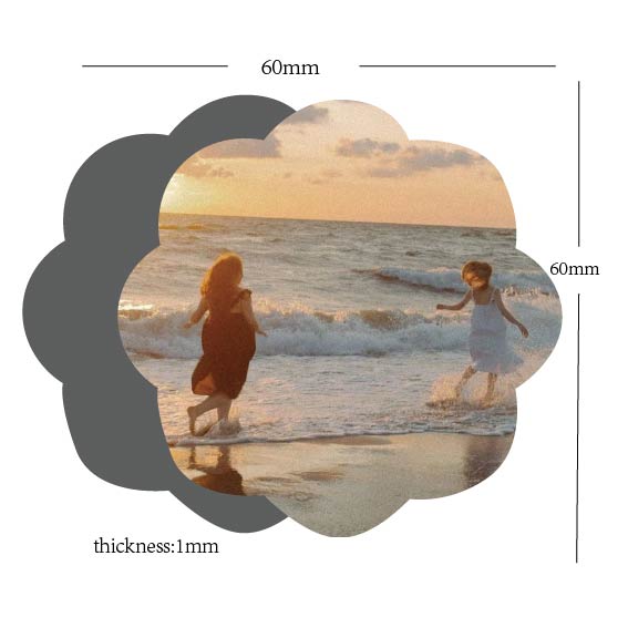 Customized flower-shaped fridge magnets · Change shapes · Personalized creativity · Printable photos and text