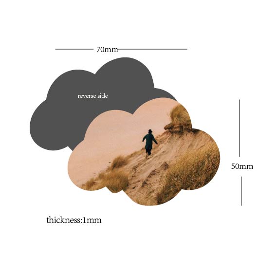 Customized cloud fridge magnets · Creative shape design · Can print photos and text · Reusable