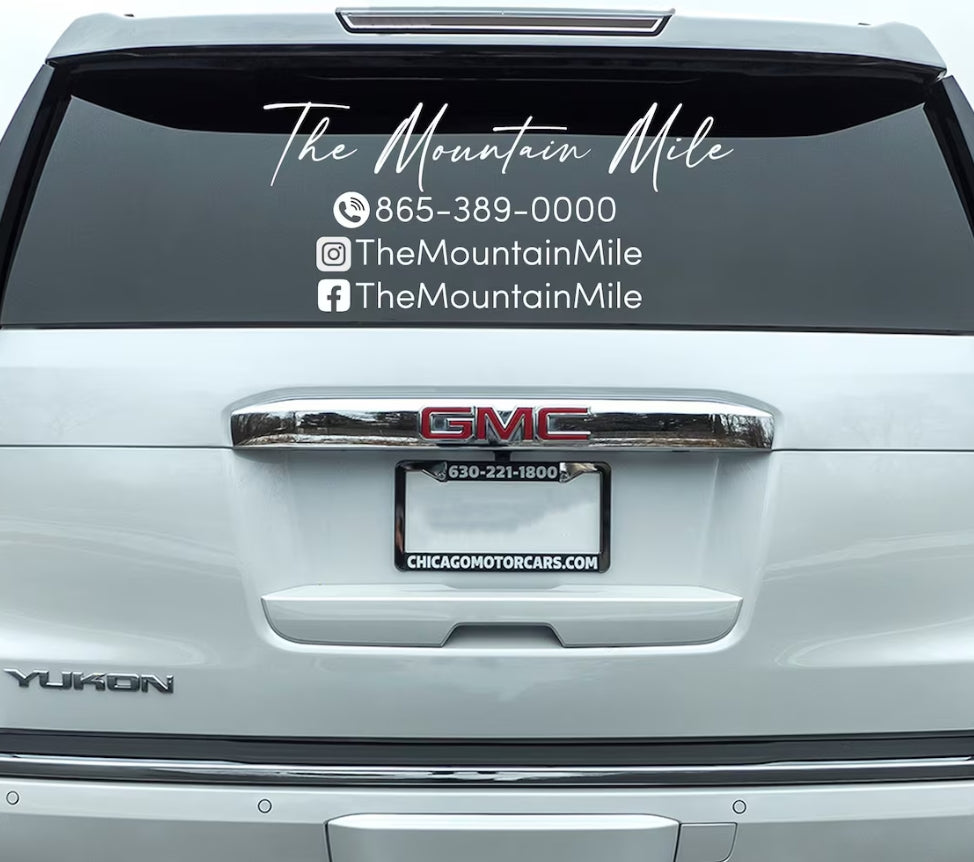 Customized creative car stickers · Custom text · Show your personality