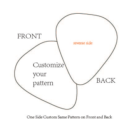 One-Side Customization guitar picks (Fully customized for customers)