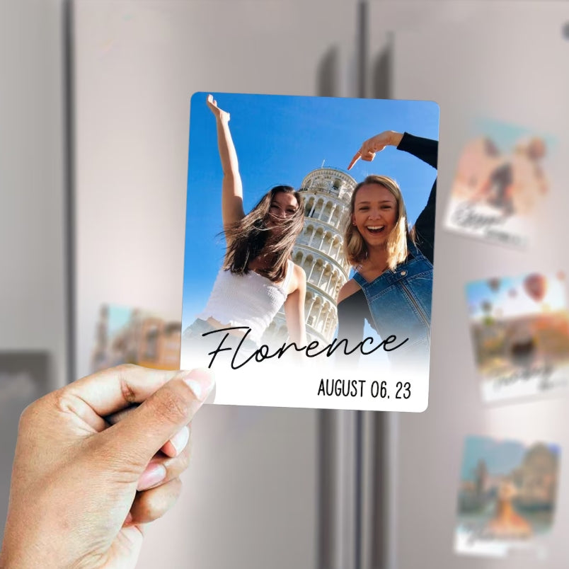 Small and medium-sized fridge magnets · World landmark tiles · Travel memento · Kitchen decoration