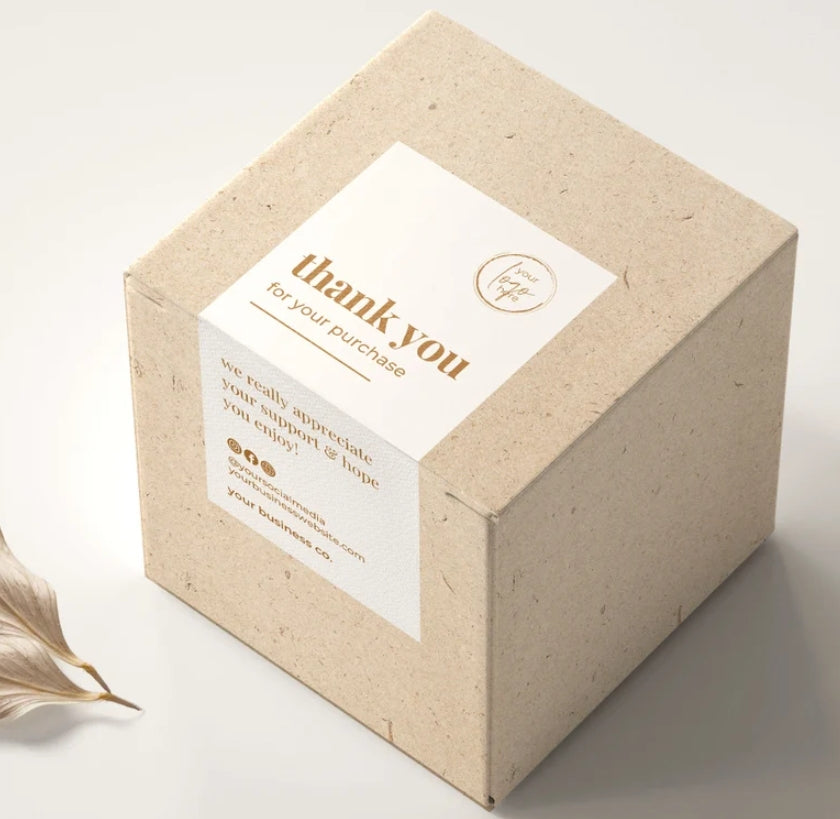 Customized packaging stickers · Sealing stickers for express delivery boxes/gift boxes · Can print logos and copy