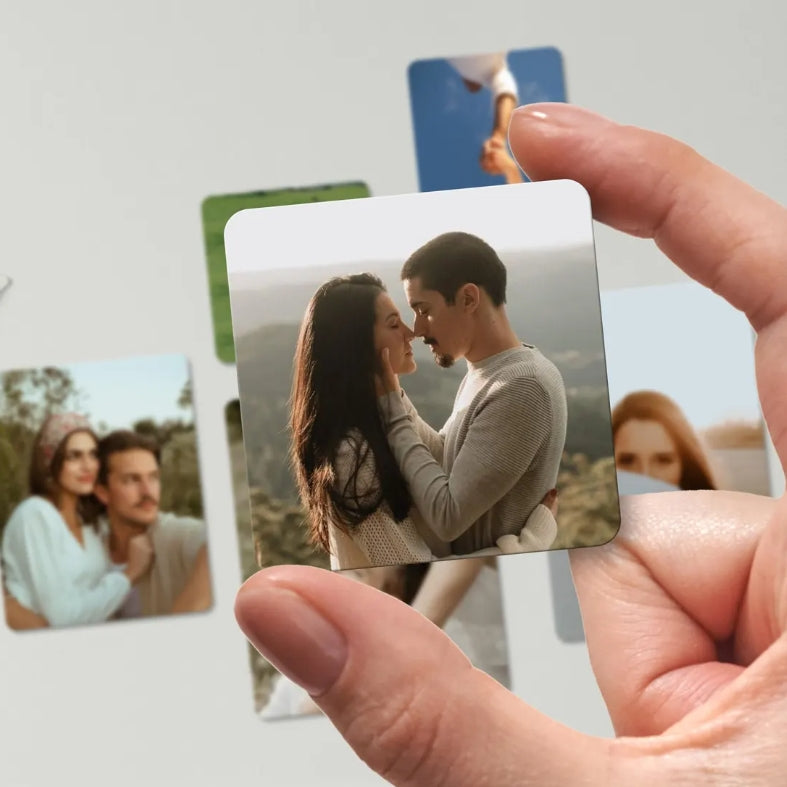 Small refrigerator stickers · creative magnetic design · personalized · holiday couple family