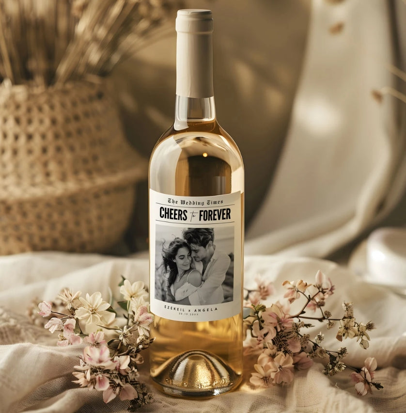 Customized wine label stickers · Waterproof and moisture-proof · Special for red wine, spirits and fruit wine · Can be attached to glass bottles