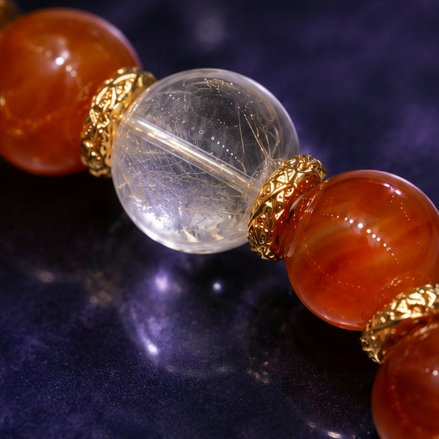 Amber Glow Crystal Bracelet