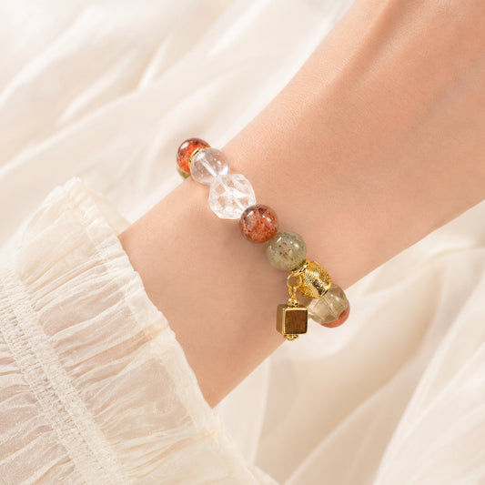 Autumn Meadow Charm Bracelet - bright wearing