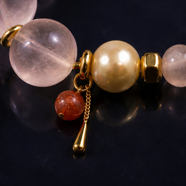 Rose Quartz Minimal Bracelet