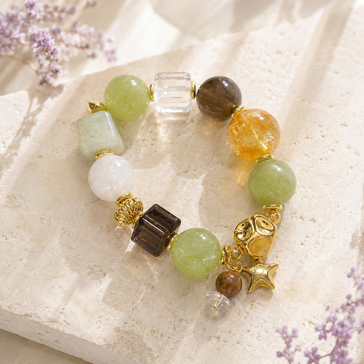 Spring Green Star Bracelet