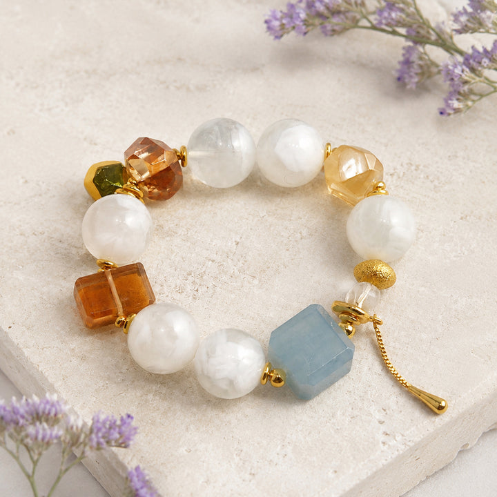 Coastal Sand Cube Bracelet