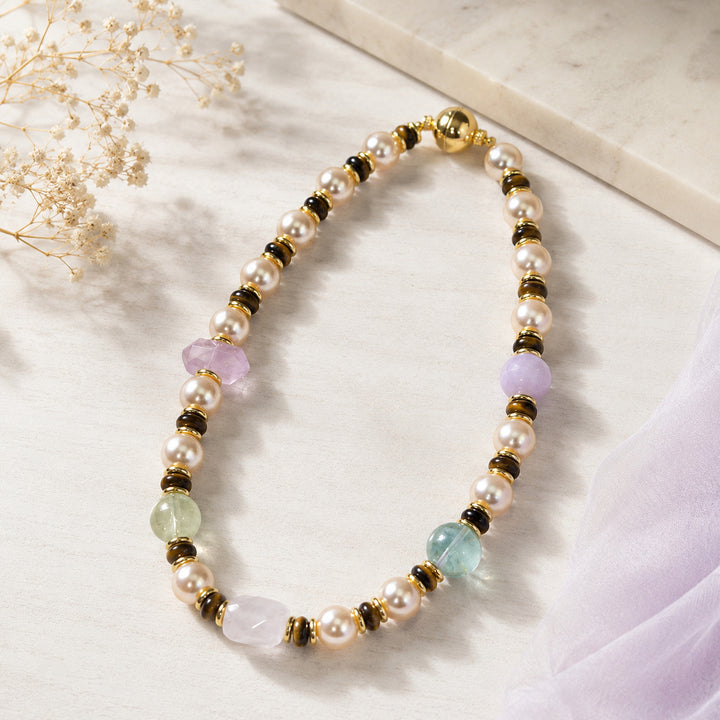 Botanical Mixed Pearl Necklace