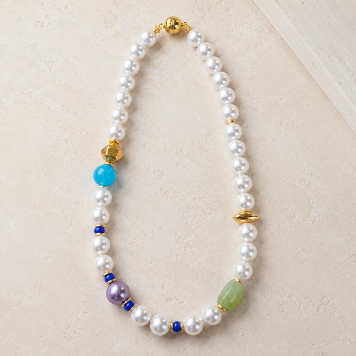 Ocean Green Pearl Necklace
