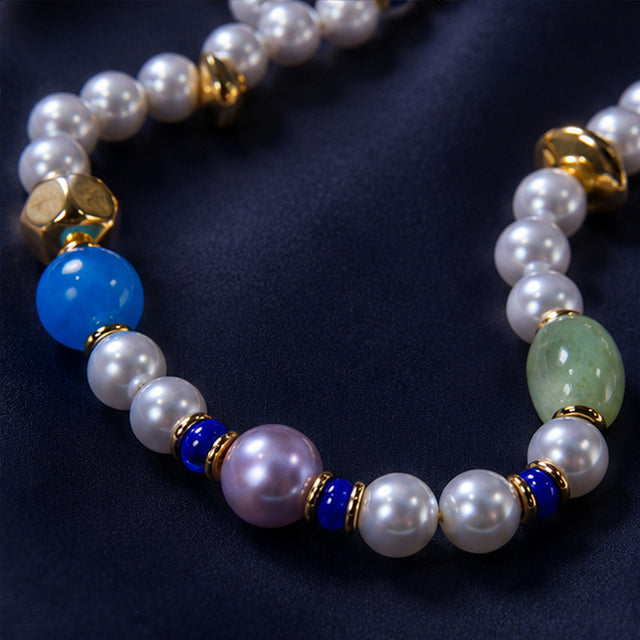 Ocean Green Pearl Necklace