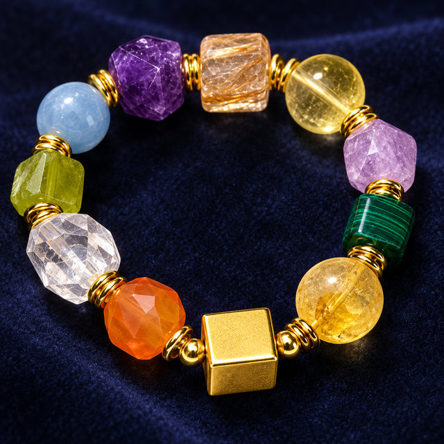 Prism Rainbow Cube Bracelet