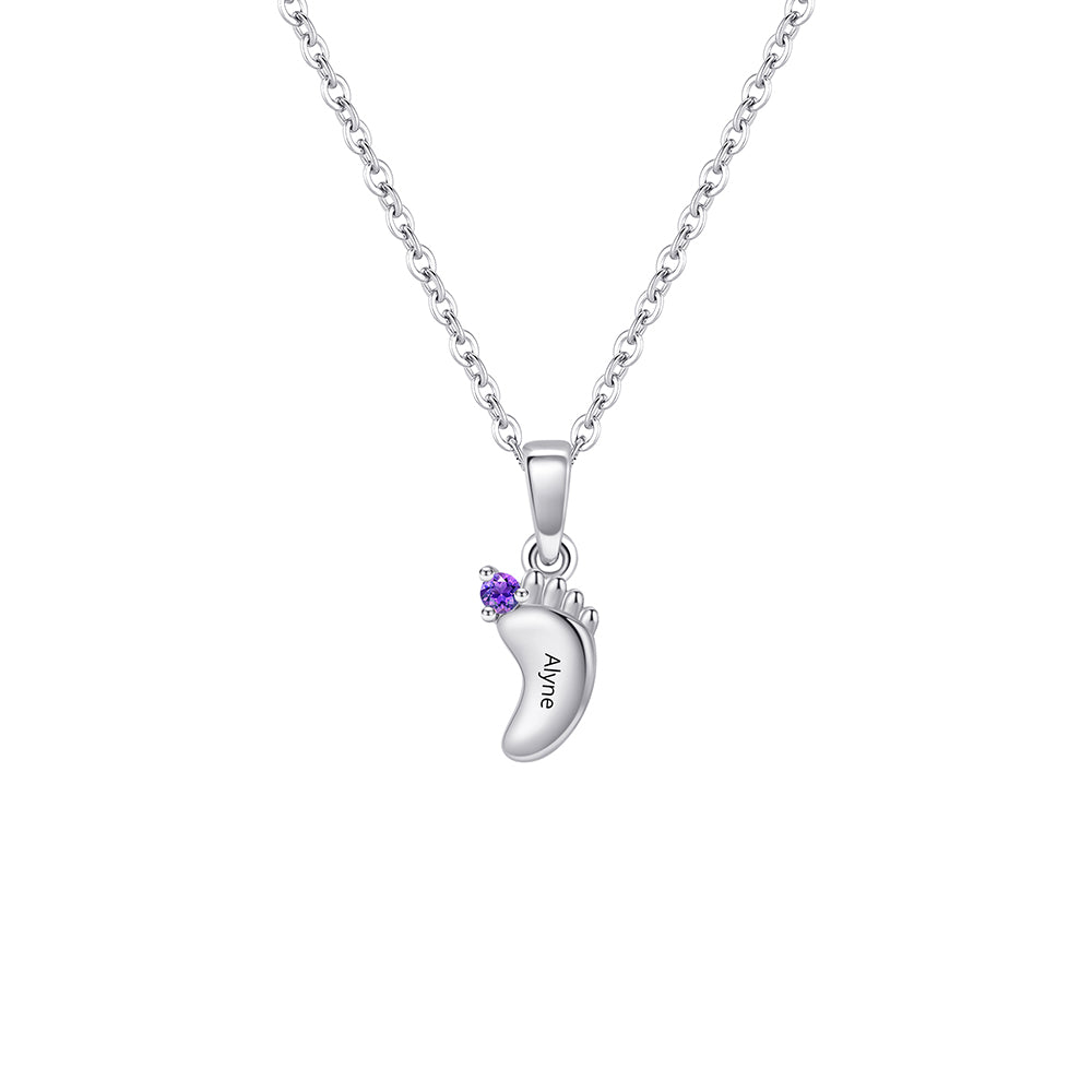 Personalized Pinwheel Multi-Birthstone Necklace