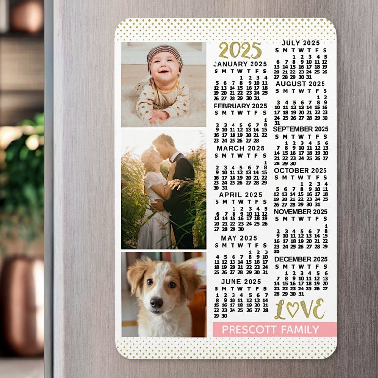 29.7cm*21cm Customize magnetic calendar pictures to create a personalized calendar that is exclusively yours