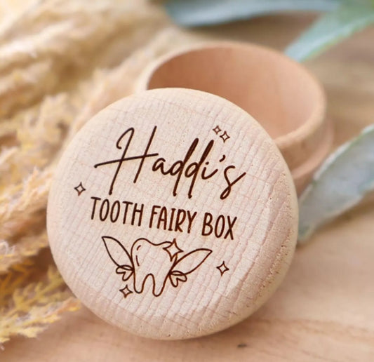 Customized tooth box · Wooden tooth box · Independently designed · Special for collecting baby teeth/wisdom teeth