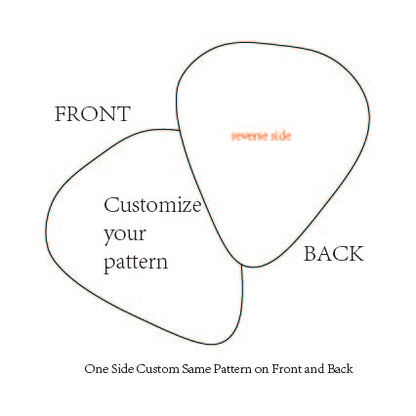 Customized guitar picks · Single-sided pattern/text customization · Customized creative signatures · Exclusive collection for music fans