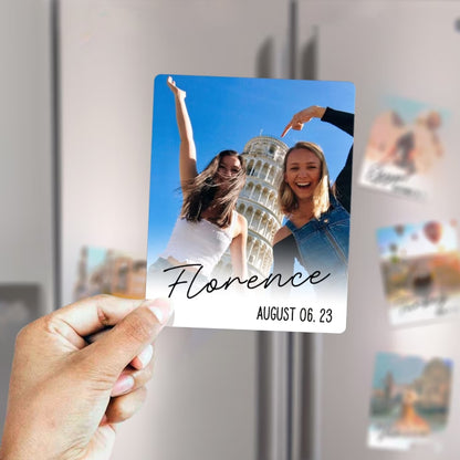 Small and medium-sized fridge magnets · World landmark tiles · Travel memento · Kitchen decoration