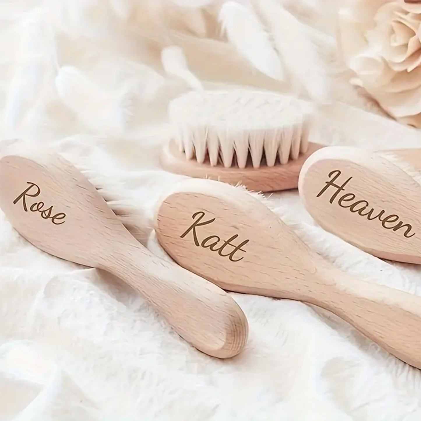 Wooden wool brush (Fully customized for customers)