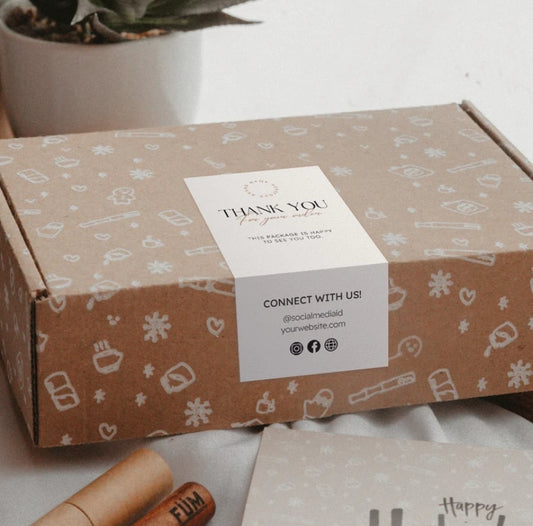 Customized packaging stickers · Sealing stickers for express delivery boxes/gift boxes · Can print logos and copy
