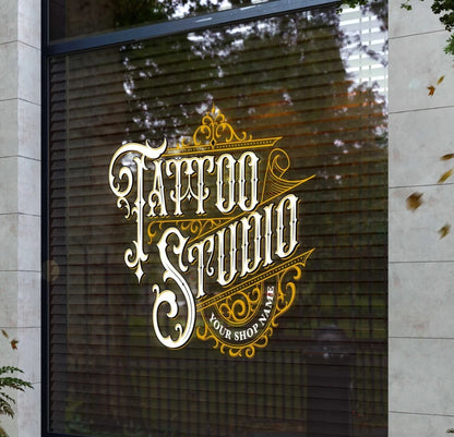 Customized pattern crystal LOGO · Brand flagship store logo pattern · UV resistant and non-fading