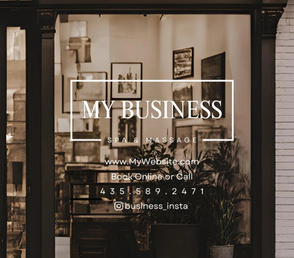 Window display crystal labels · High transparency and waterproof · Customized brand logo text · Essential for store decoration