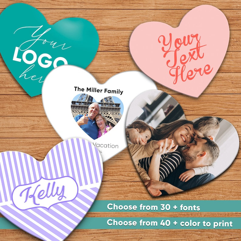 Small refrigerator stickers · creative magnetic design · personalized ·  holiday couple family