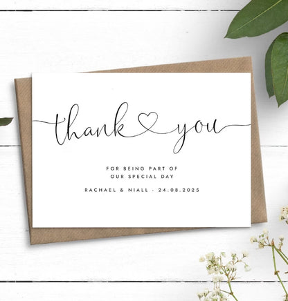 15cm*10cm large-sized customized thank-you card, which can be printed with your name and handwritten blessings to express your feelings, is a must-have