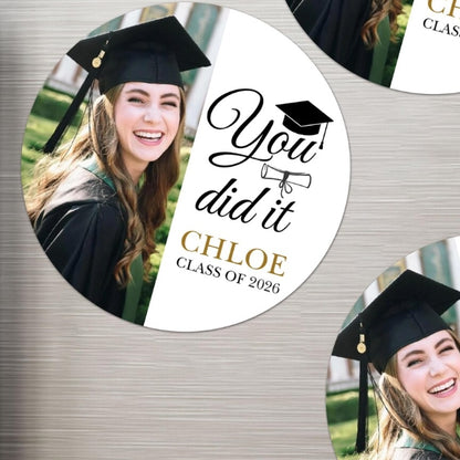 Customized round fridge magnets · Strong adhesion · Sticky notes and photos at will · Essential for home and office use