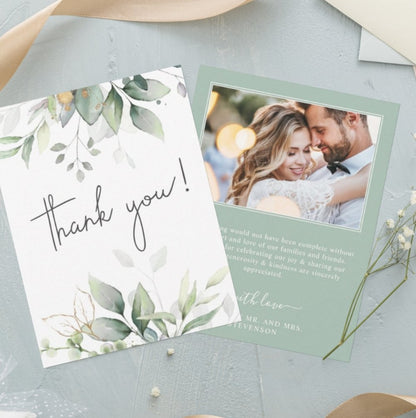 Customized minimalist wedding greeting cards for small accounts · Customized photos/text · Wedding commemorative greeting cards