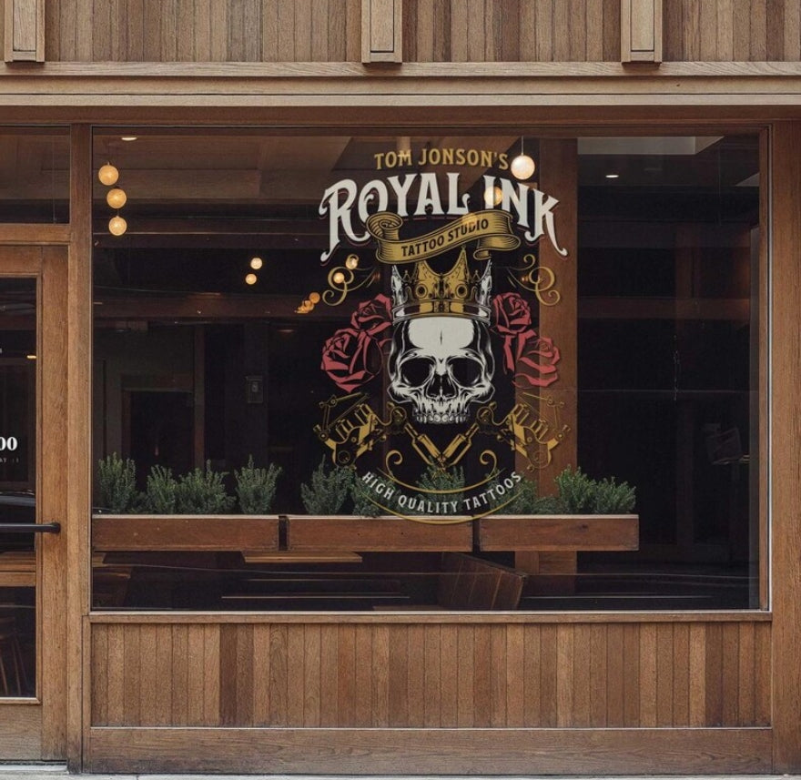 Customized pattern crystal LOGO · Brand flagship store logo pattern · UV resistant and non-fading