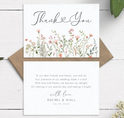 15cm*10cm large-sized customized thank-you card, which can be printed with your name and handwritten blessings to express your feelings, is a must-have