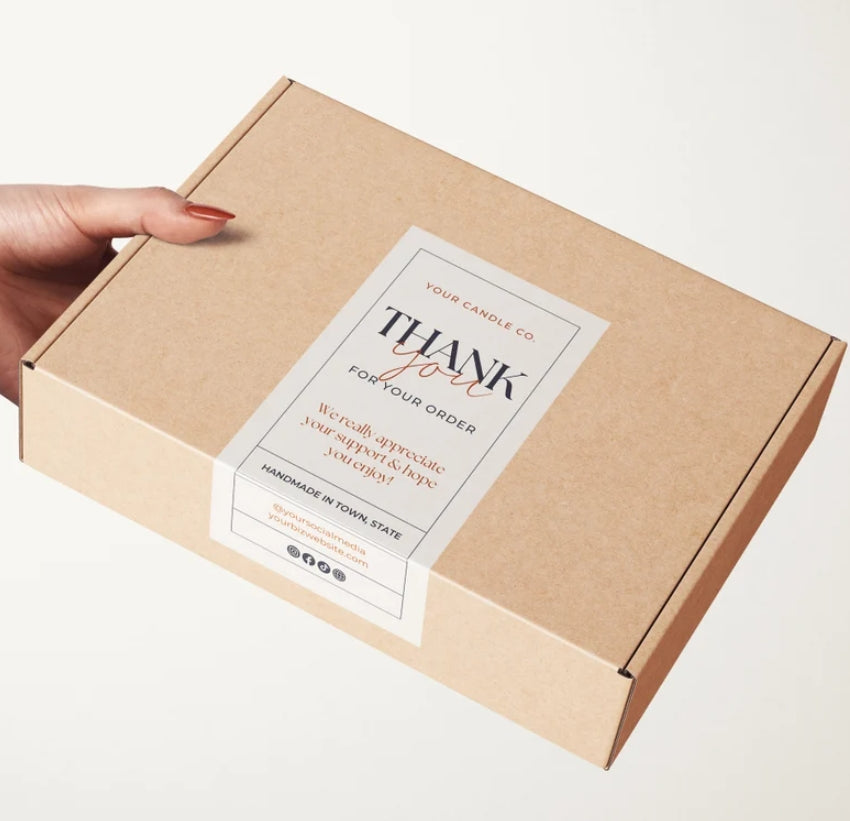 Customized packaging stickers · Sealing stickers for express delivery boxes/gift boxes · Can print logos and copy