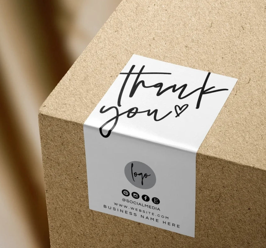 Customized packaging stickers · Sealing stickers for express delivery boxes/gift boxes · Can print logos and copy