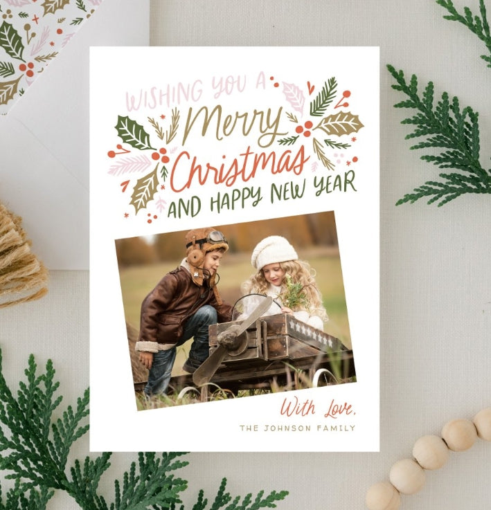 Customized small-sized festival greeting cards · Personalized custom design · Christmas/New Year/Valentine's Day commemorative greeting cards