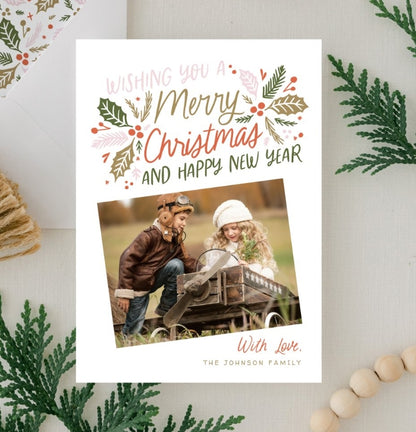 Customized small-sized festival greeting cards · Personalized custom design · Christmas/New Year/Valentine's Day commemorative greeting cards