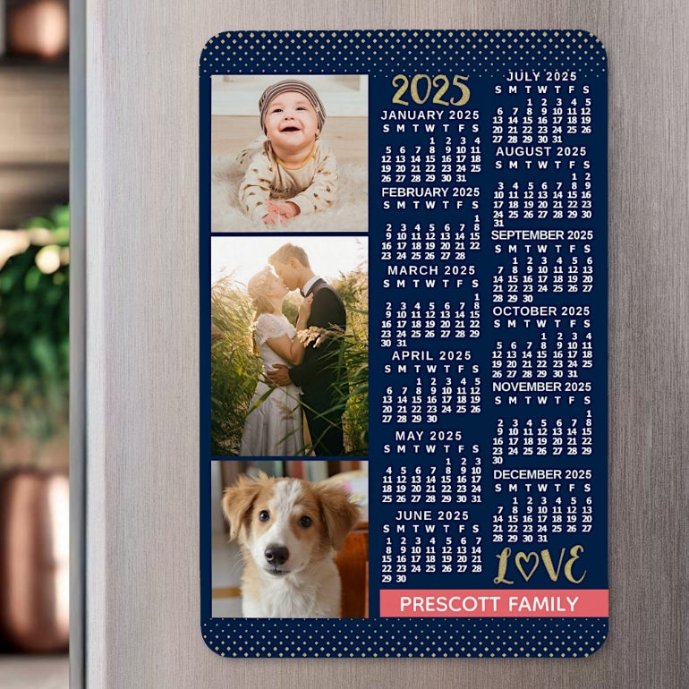 29.7cm*21cm Customize magnetic calendar pictures to create a personalized calendar that is exclusively yours