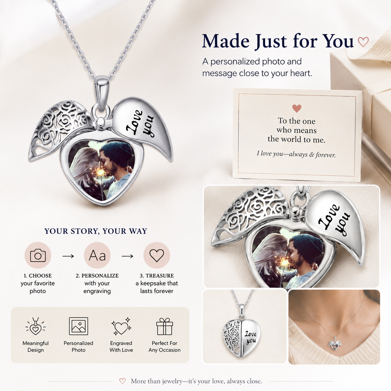 Forever in My Heart Necklace story detail