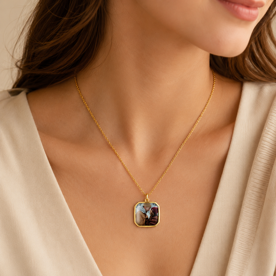 Golden Memories Photo Necklace additional view 1