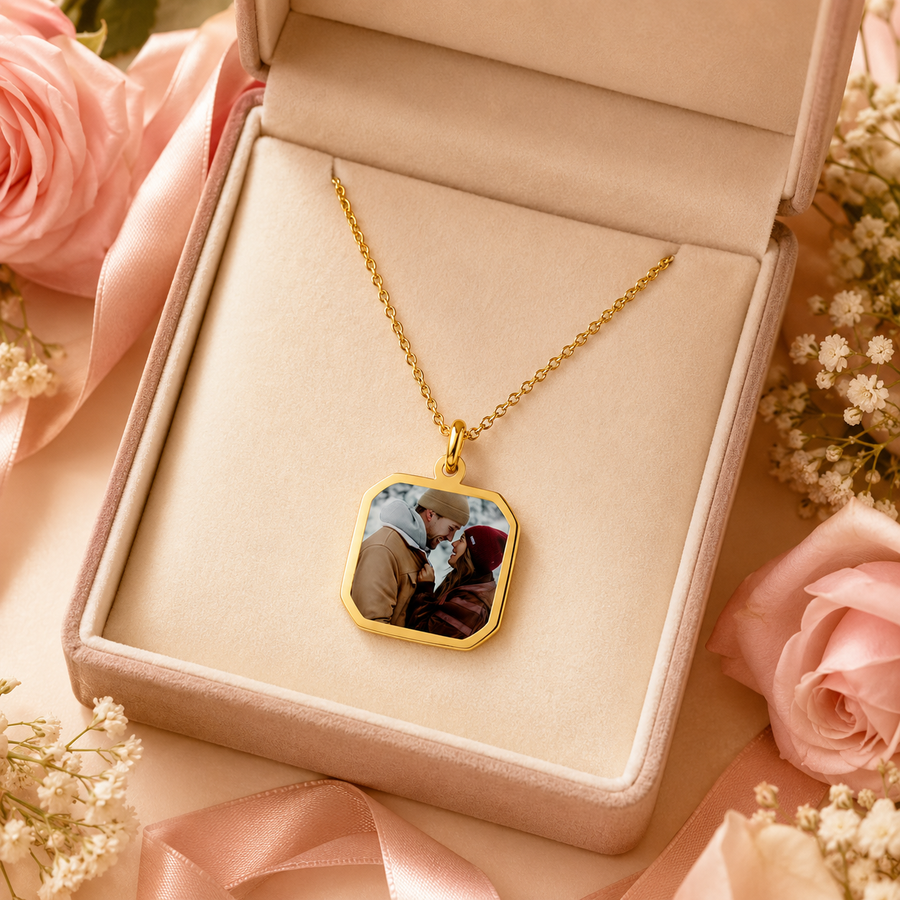 Golden Memories Photo Necklace additional view 2