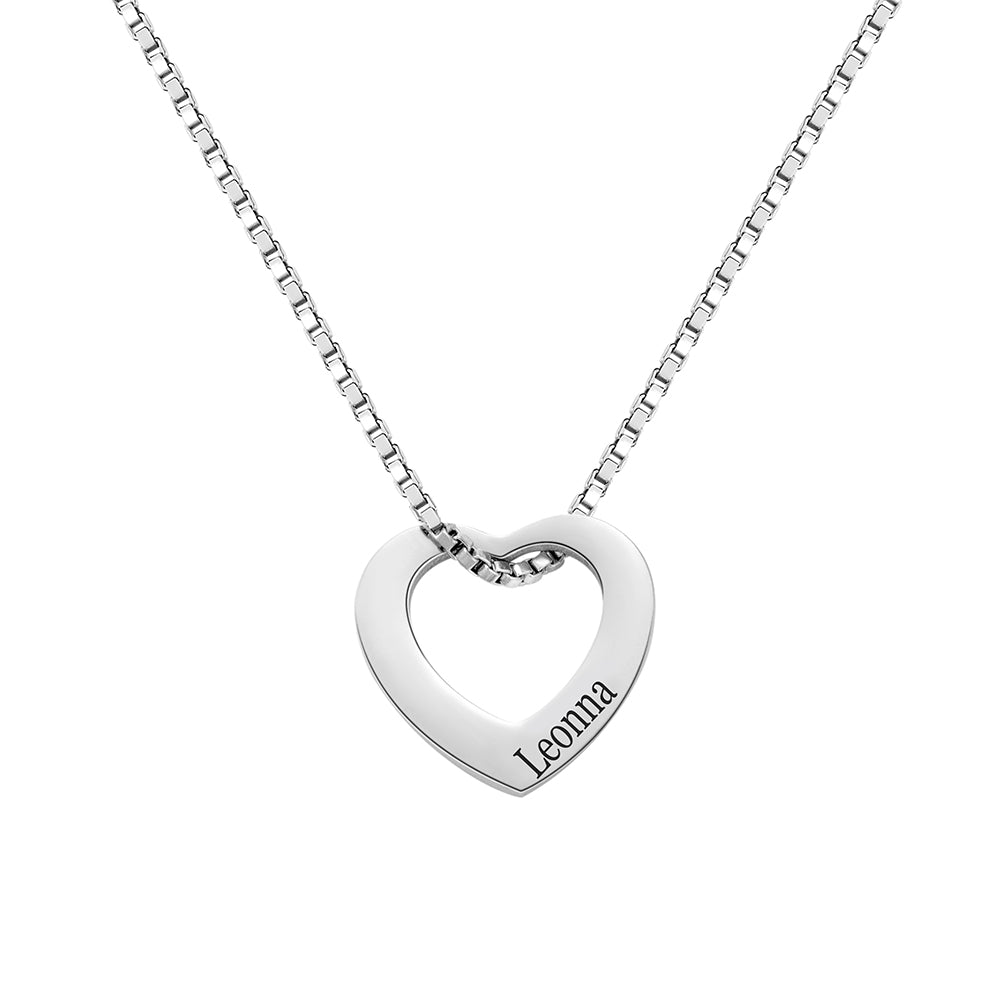 Personalized Multi-Heart Name Necklace