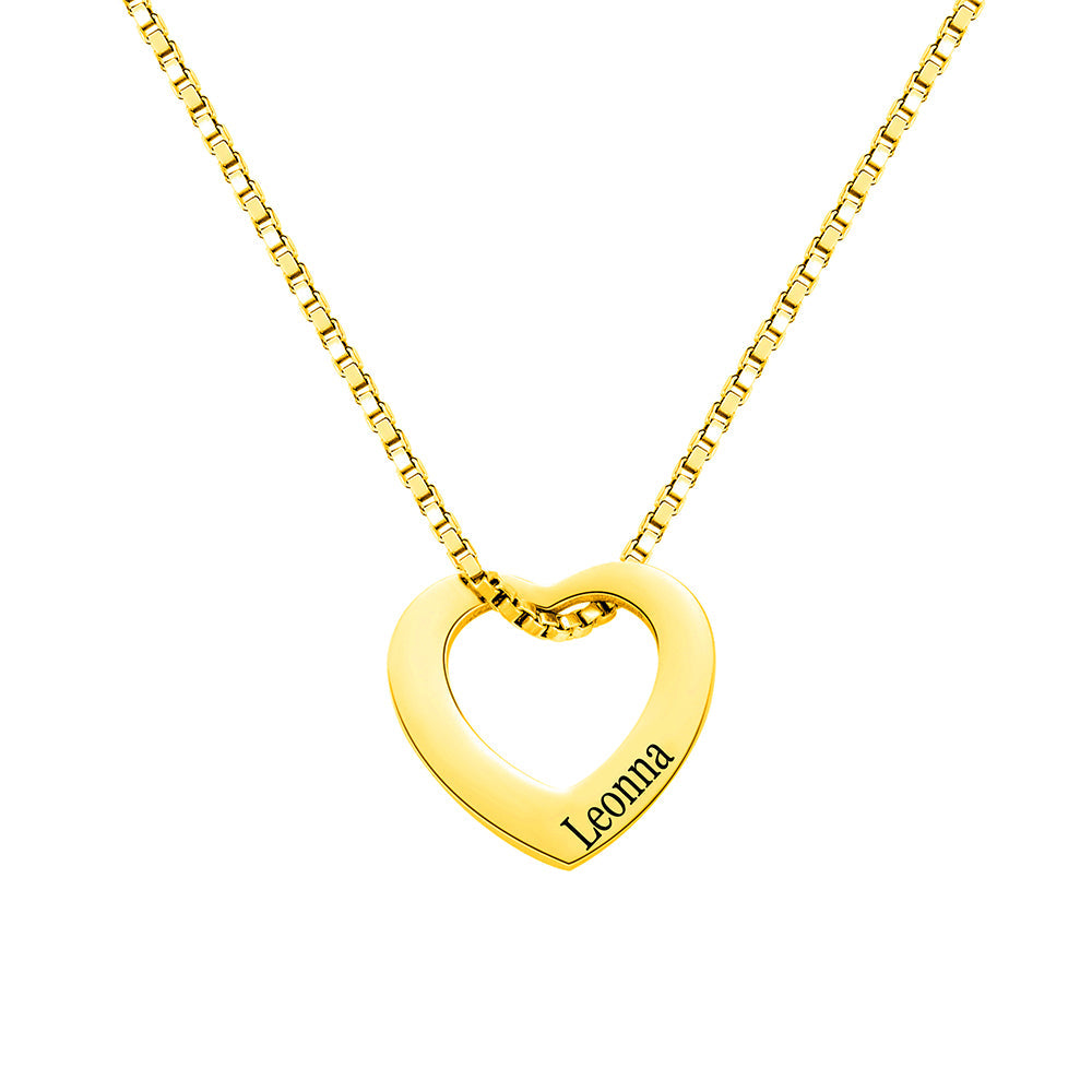 Personalized Multi-Heart Name Necklace