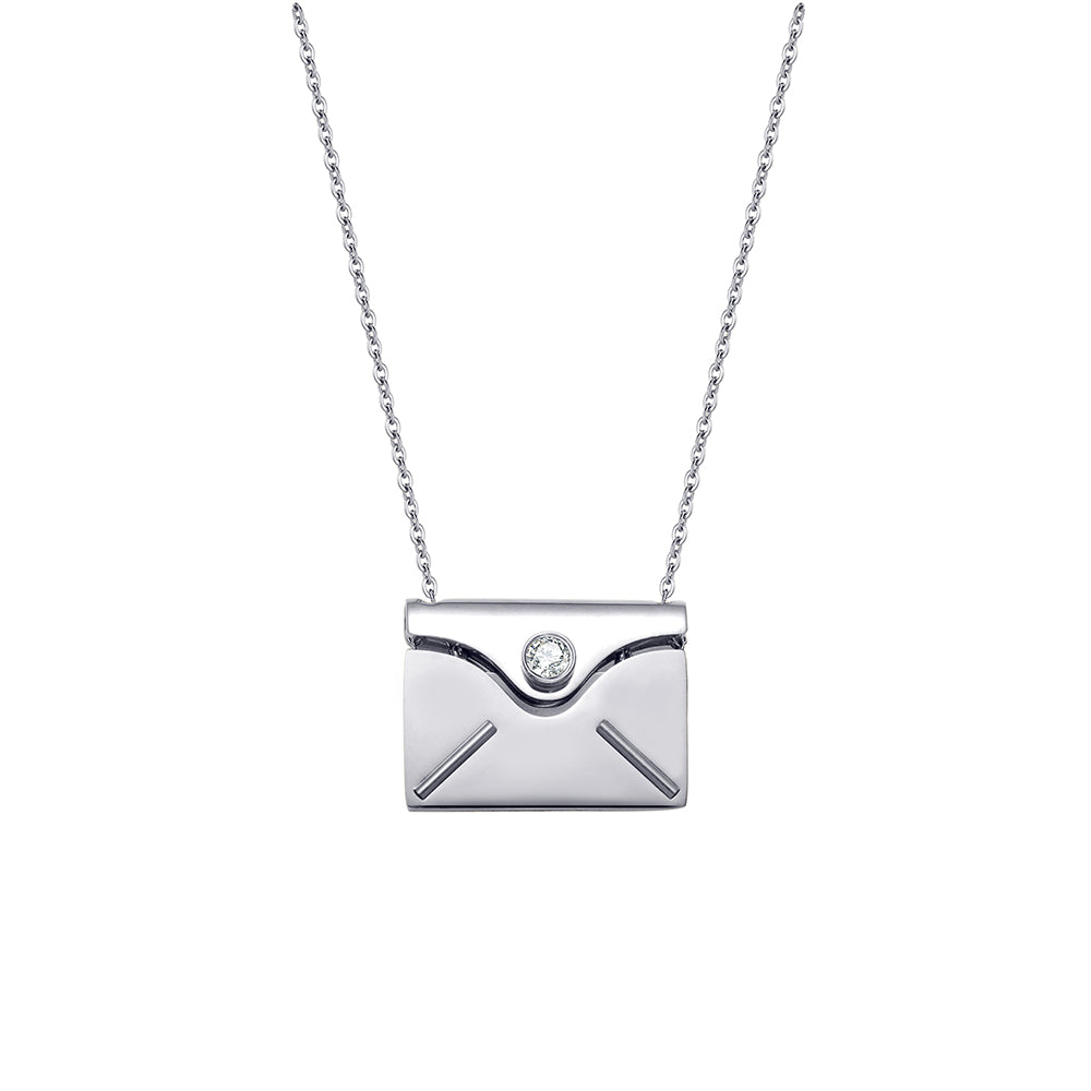Personalized Envelope Message Necklace