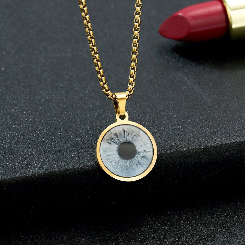 Personalized Eye Photo Necklace