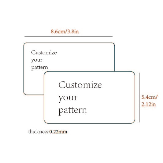 pvc business card (Customized for customers)