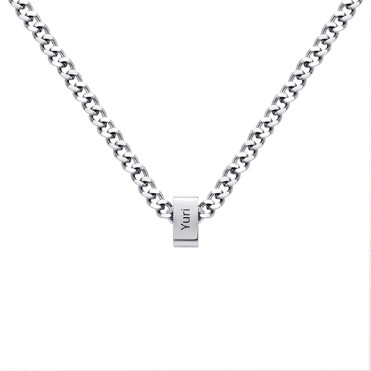 Personalized Cube Name Necklace - transparent product card image