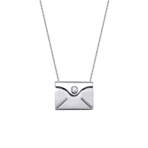 Personalized Envelope Message Necklace