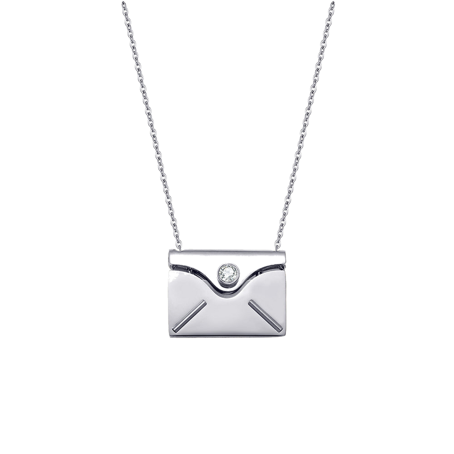 Personalized Envelope Message Necklace