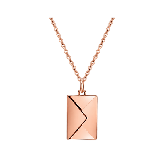 Personalized Envelope Photo Necklace