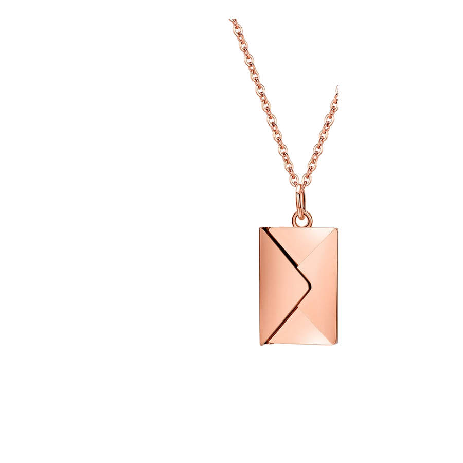 Personalized Envelope Photo Necklace